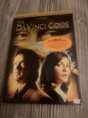 The Da Vinci Code DVD - Brown & Gold Back Cover